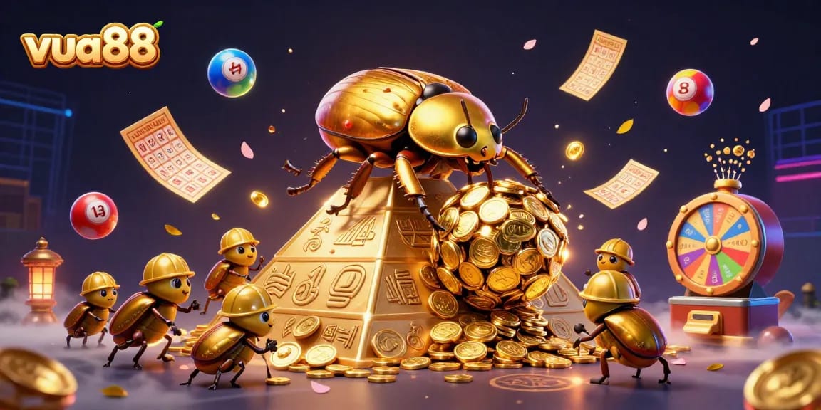 Spin and win with vua88's vibrant lottery scene showcasing exciting gameplay dynamics.