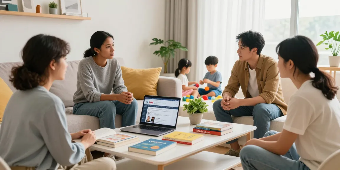 Engaging Rokok88 community discussion about parenting challenges at https://mymommyworld.com in a cozy home setting.