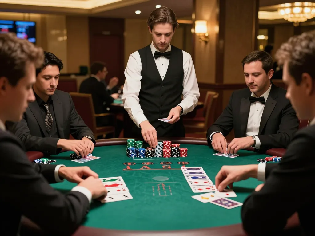 Players strategizing at a blackjack table while enjoying the thrilling experience of 888b's casino.