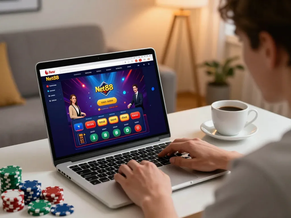 Engaging gameplay on Net88 online casino platform, showcasing strategic betting moments.