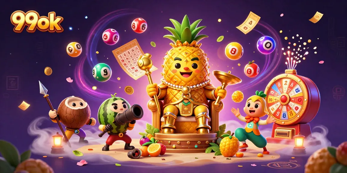 Win big with 99ok at the vibrant casino filled with colorful lottery balls and golden prizes.