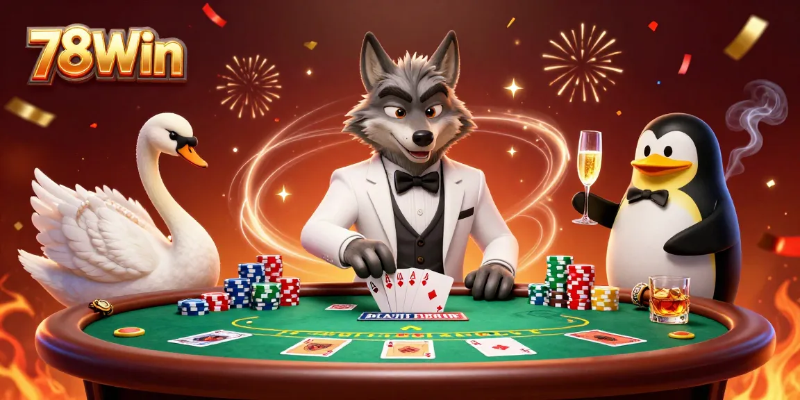 Participate in thrilling games at 78Win's vibrant casino with engaging characters and rich visual excitement.