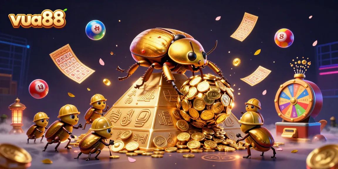 Spin and win with vua88's vibrant lottery scene showcasing exciting gameplay dynamics.