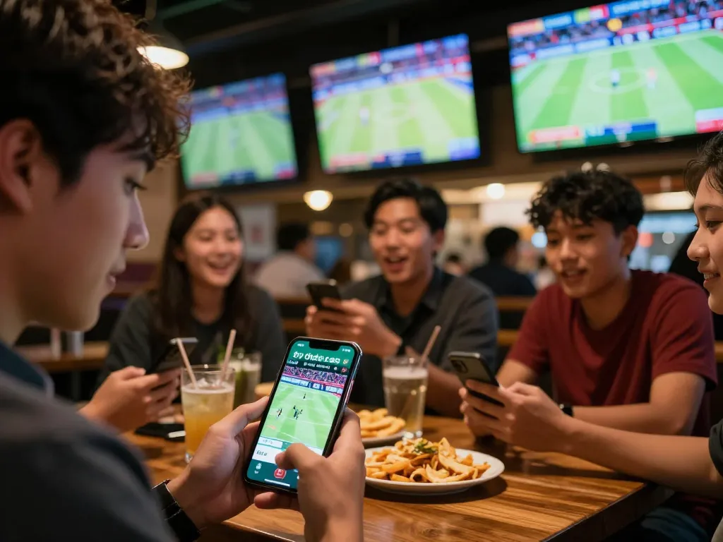 Experience thrilling live betting actions with tỷ lệ kèo nhà cái hôm nay at a lively sports bar, where excitement meets strategy.