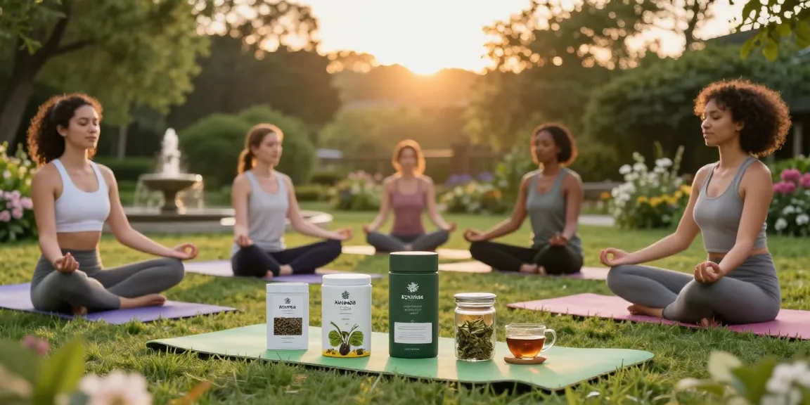 Group practicing mindfulness with ROKOK88 products in serene outdoor setting, promoting wellness and rokok88 login.