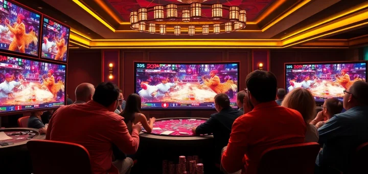 Watch exciting live chicken fights on https://dagatructiepp.casino/ with vibrant displays and engaged viewers.