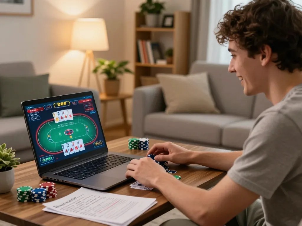 Experience the thrill of Nhà cái Sin88 while playing poker from the comfort of home, showcasing strategy and excitement.